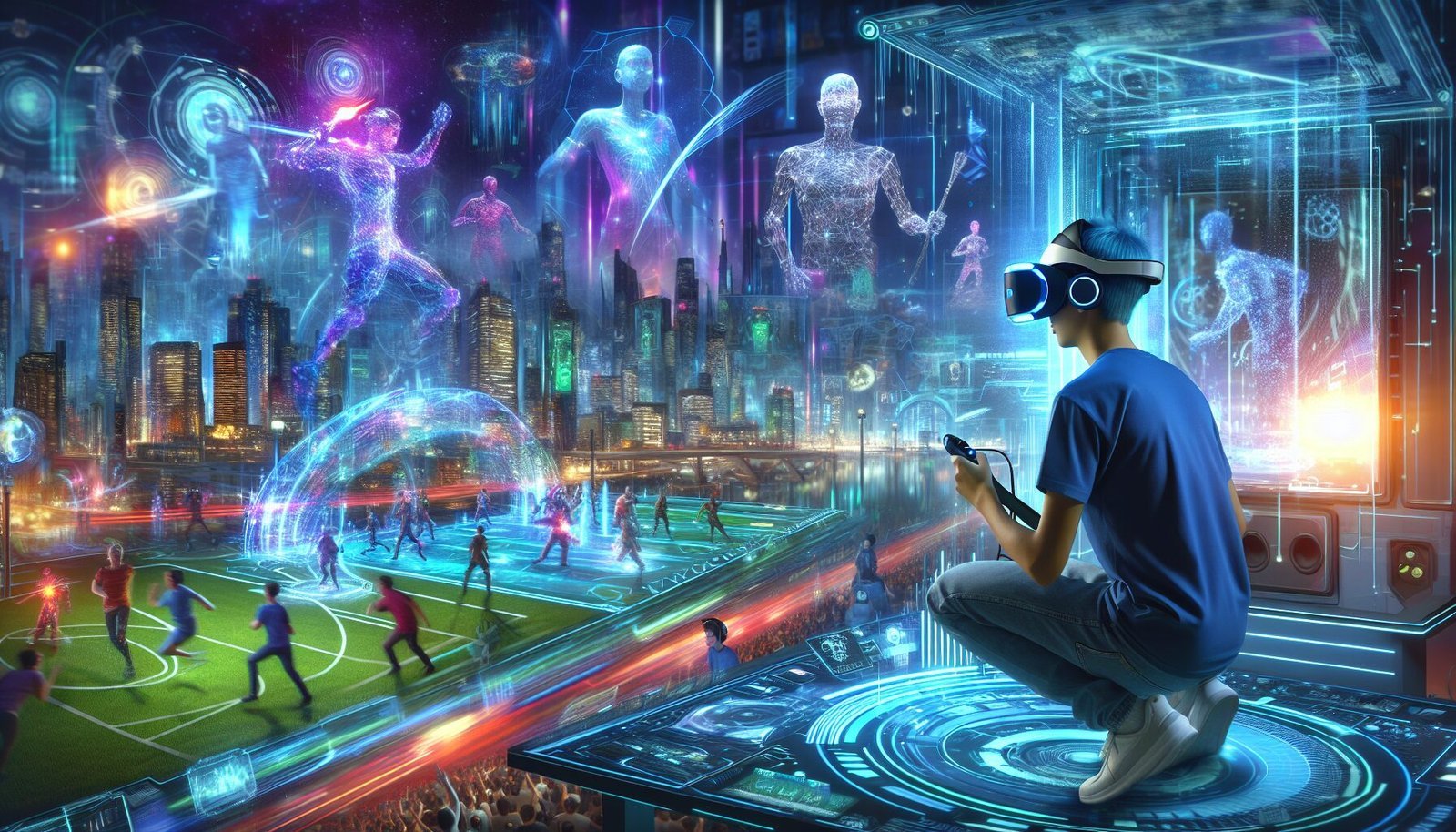 Illustration of future online gaming trends