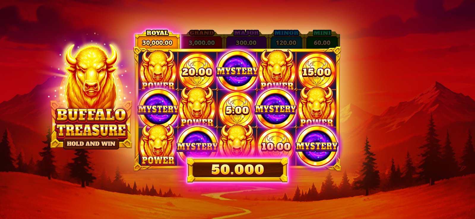 Buffalo Treasure Slot, Buffalo Treasure Video Slot Game