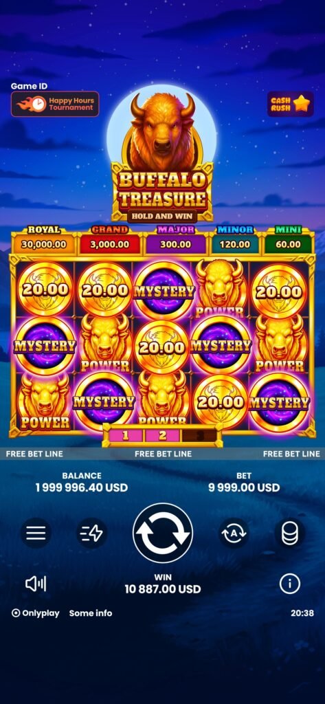 Buffalo Treasure Slot, Buffalo Treasure Video Slot Game